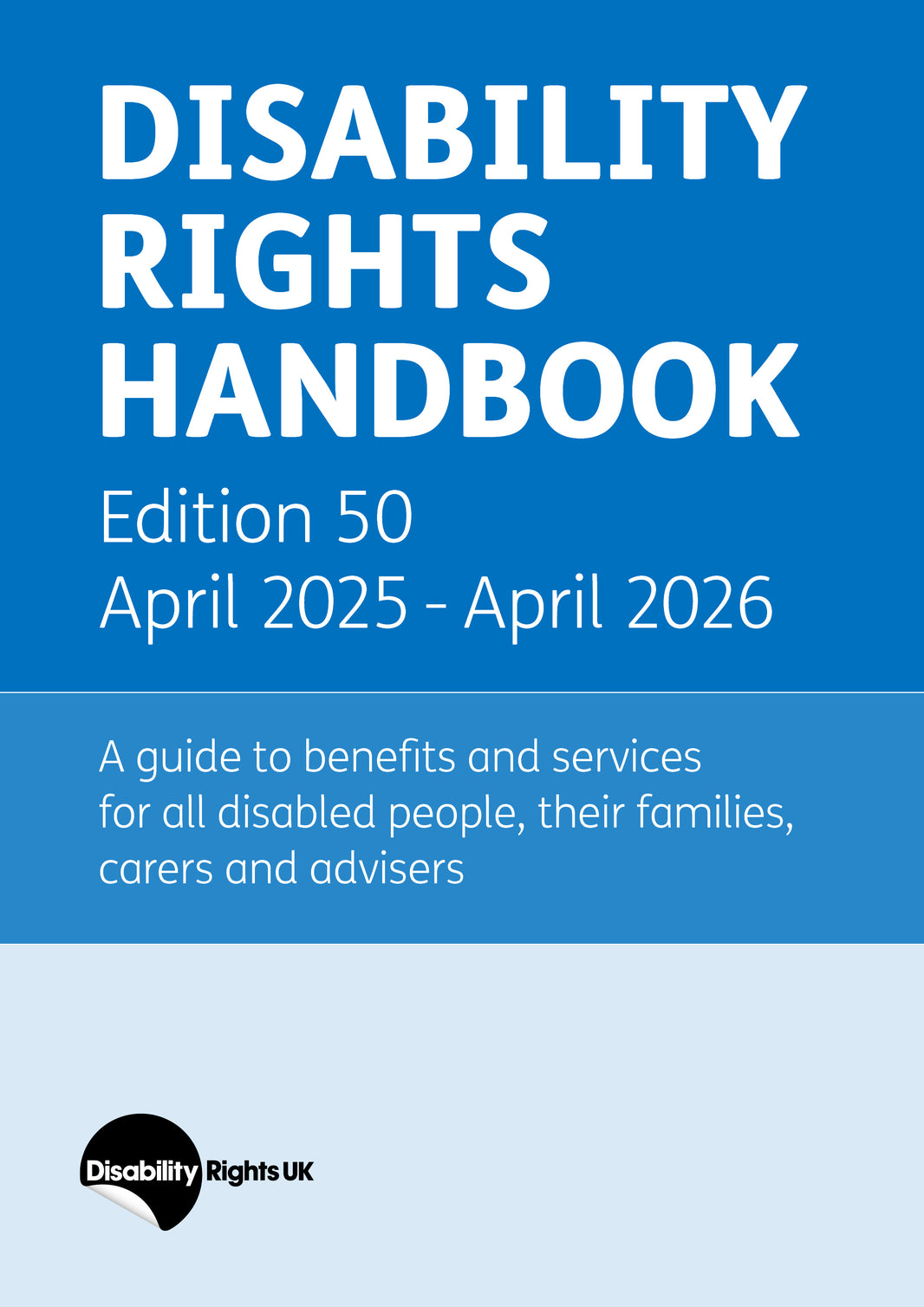 Disability Rights Handbook - Online Version – Disability Rights UK
